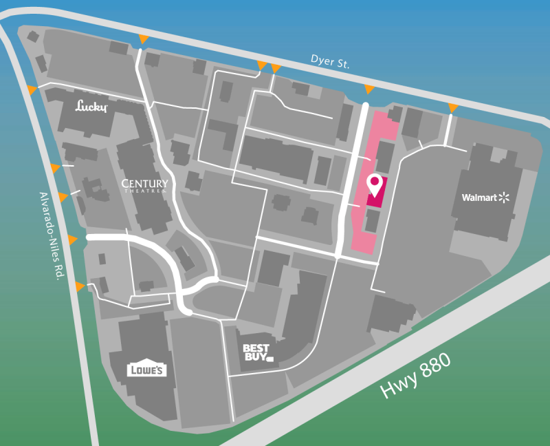 Parking map for European Wax Center.
